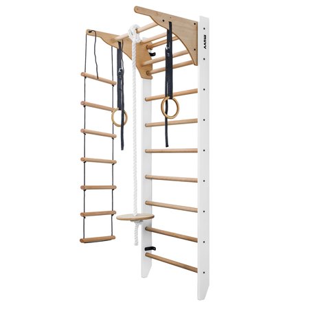 Zestaw - Drabinka Gimnastyczna 200cm white - MUVV